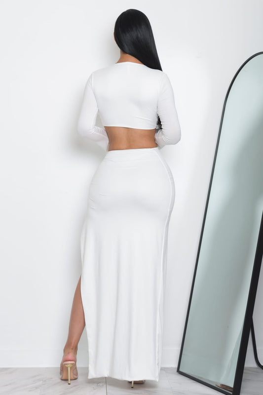 True Love Skirt Set White - Amarzi Boutique
