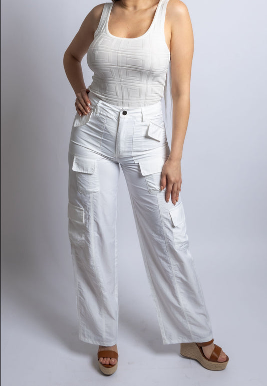 Try Again Pant Set White - Amarzi Boutique