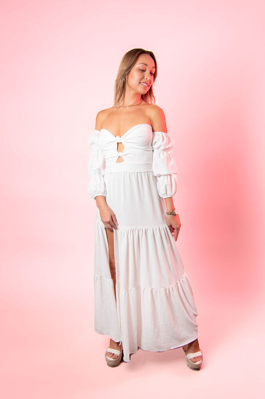 Beach Dinner Maxi Dress White