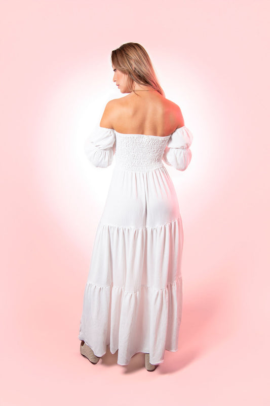 Beach Dinner Maxi Dress White