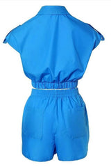 Captured Shorts Set Blue